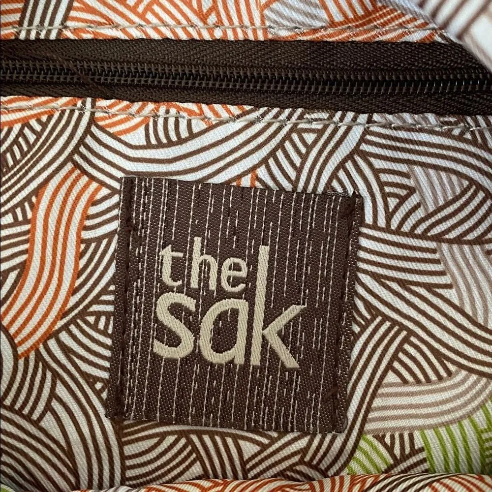 The Sak Lucia Crossbody Leather Bag Zipper & Fridge Accent